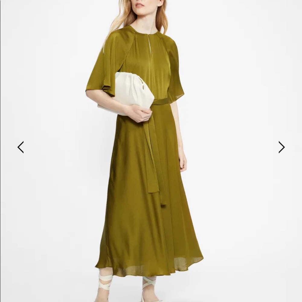 Ted Baker Harriet Tie waist Dress in Khaki